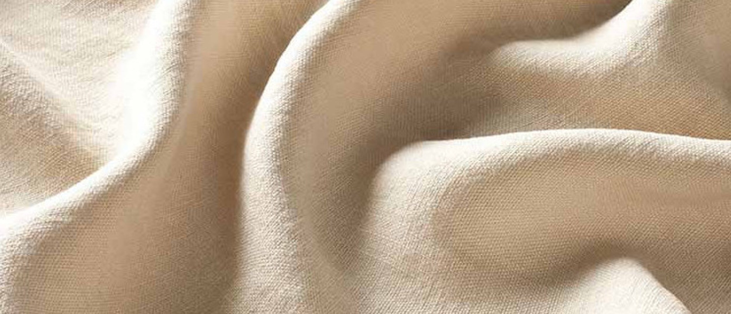Tissu en lin beige
