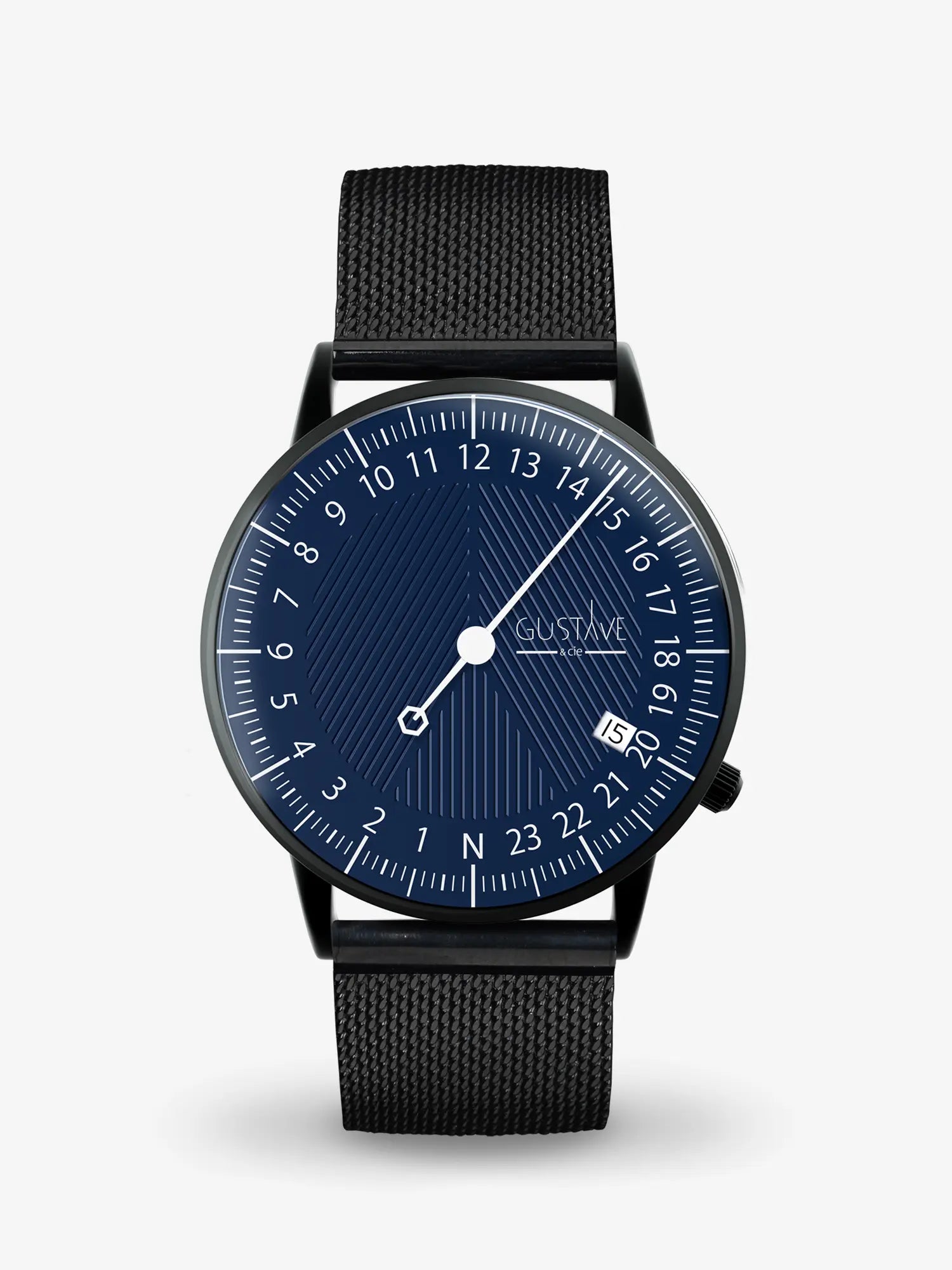 ANDRÉ 24H - BLACK AND BLUE - 36MM