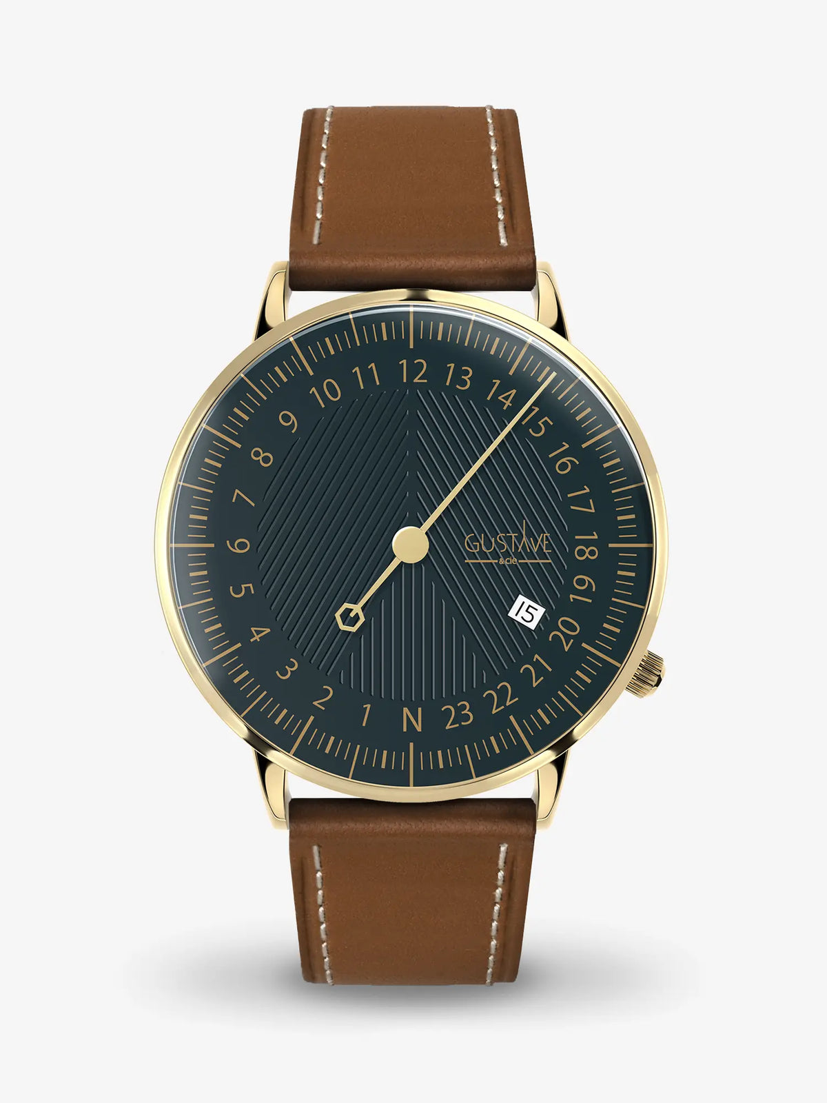 ANDRÉ 24H WATCH - GOLD AND GREEN - GUSTAVE & CIE