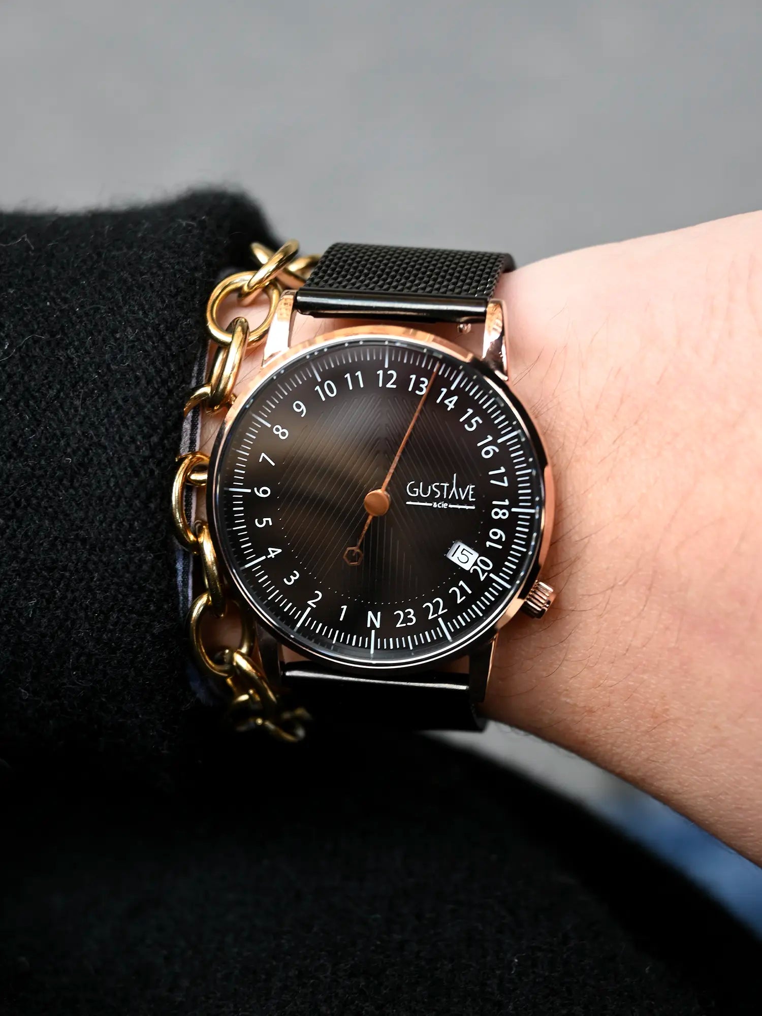 ANDRÉ 24H - ROSE GOLD AND BLACK