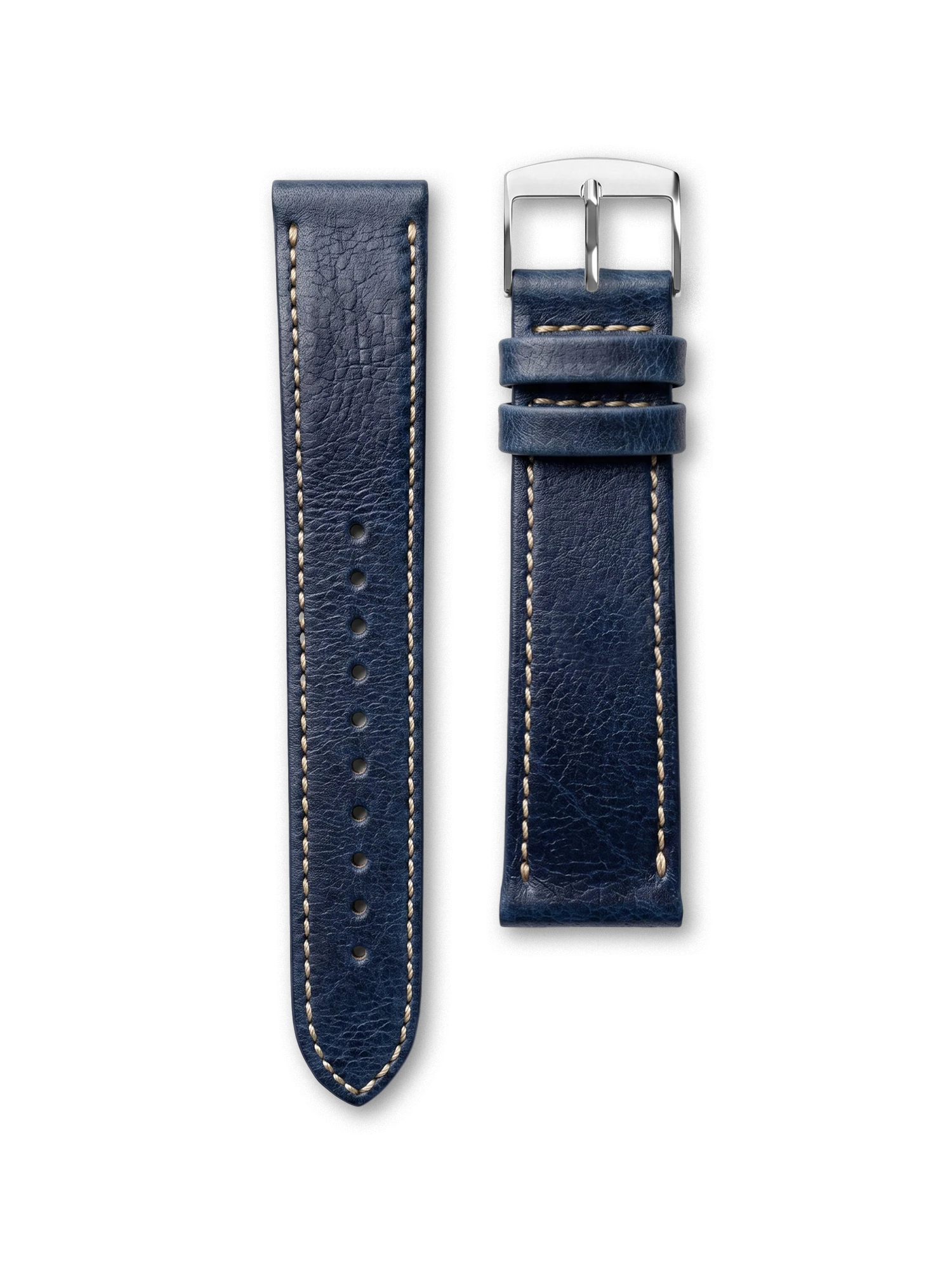 VEGAN LEATHER STRAP - OCEAN BLUE