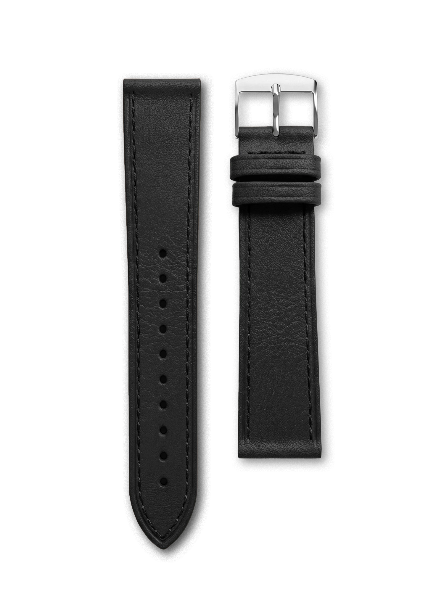 XL STITCHED LEATHER BAND - BLACK LICORICE