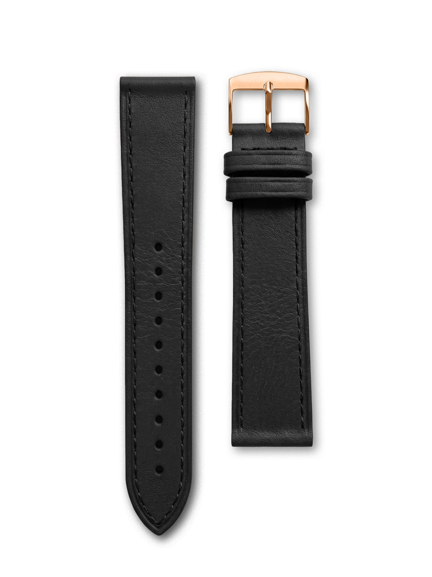 BRACELET CUIR XL - NOIR RÉGLISSE SURPIQUÉ
