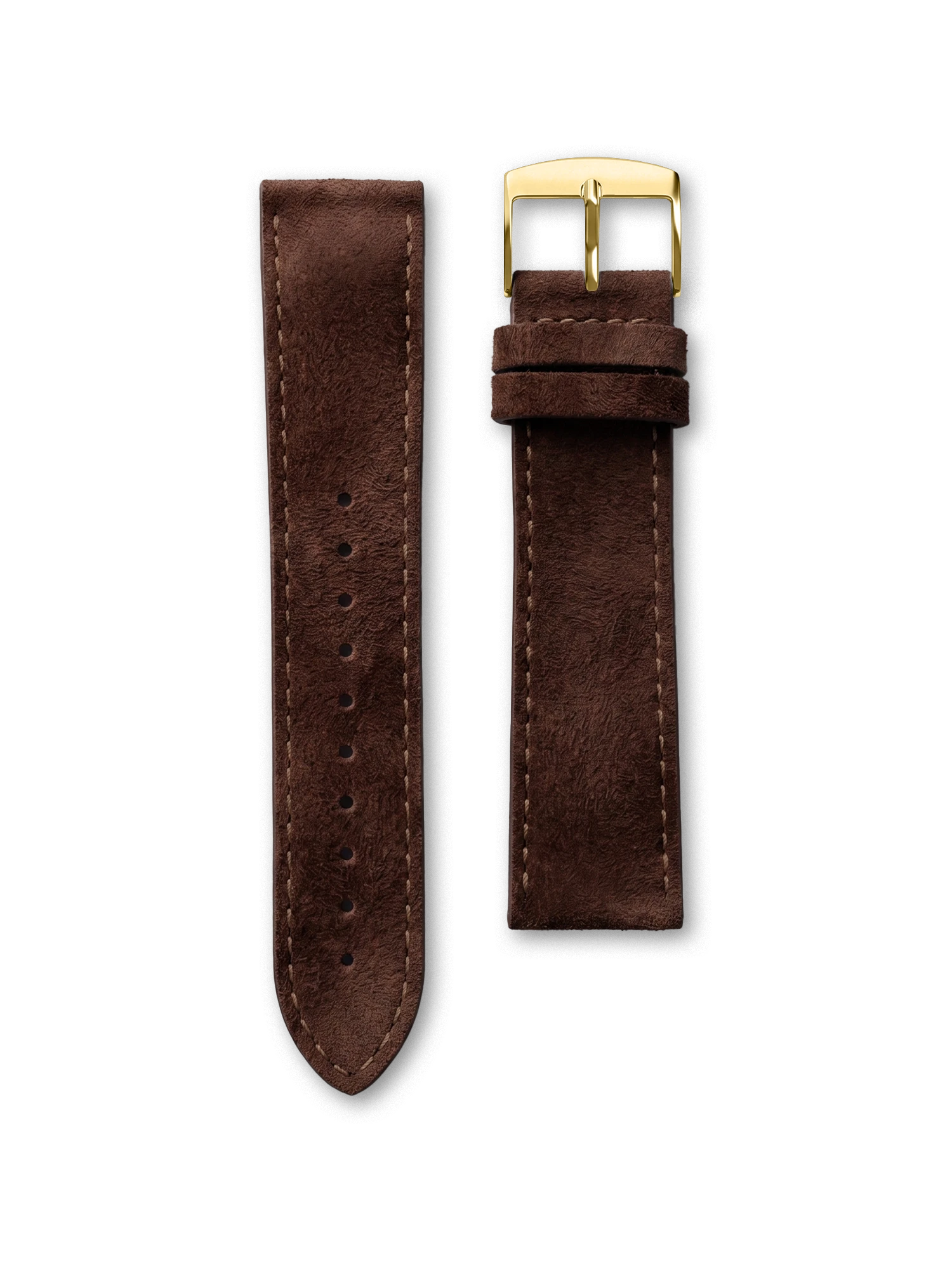 BRACELET CUIR - NUBUCK CHOCOLAT