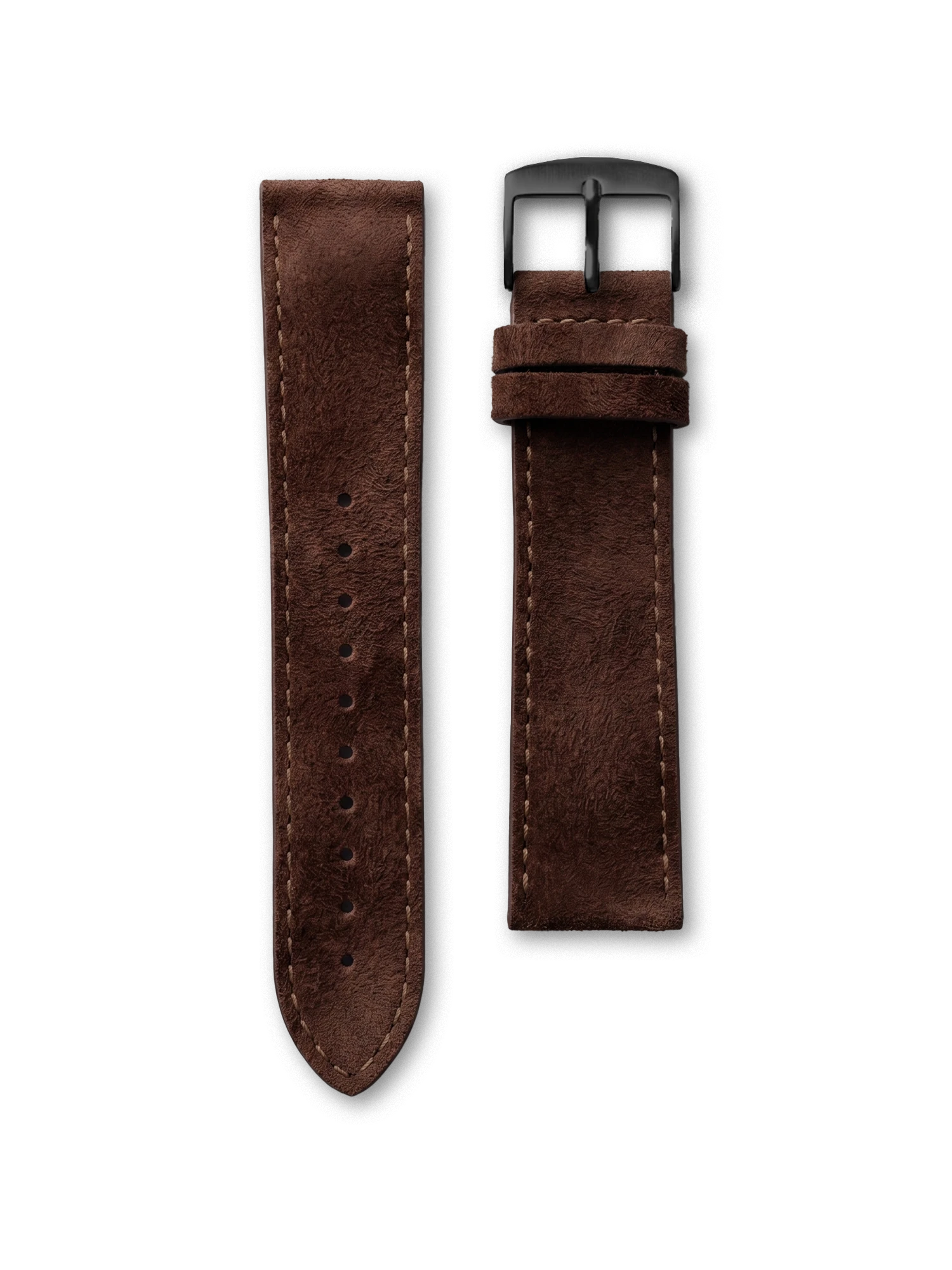 BRACELET CUIR - NUBUCK CHOCOLAT