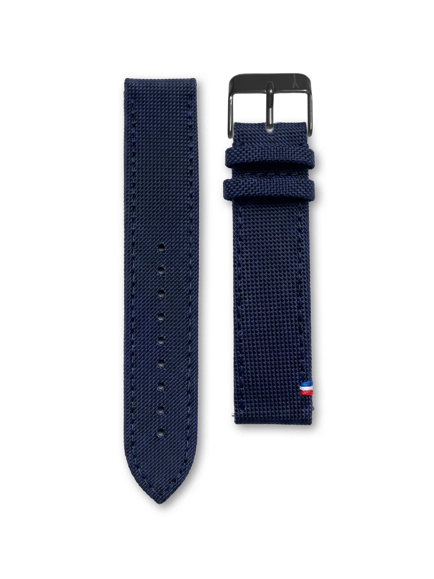 BRACELET TOILE SEAQUAL - BLEU MADE IN FRANCE