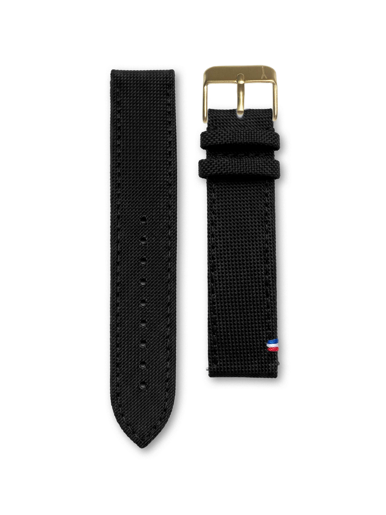 BRACELET TOILE SEAQUAL - NOIR MADE IN FRANCE