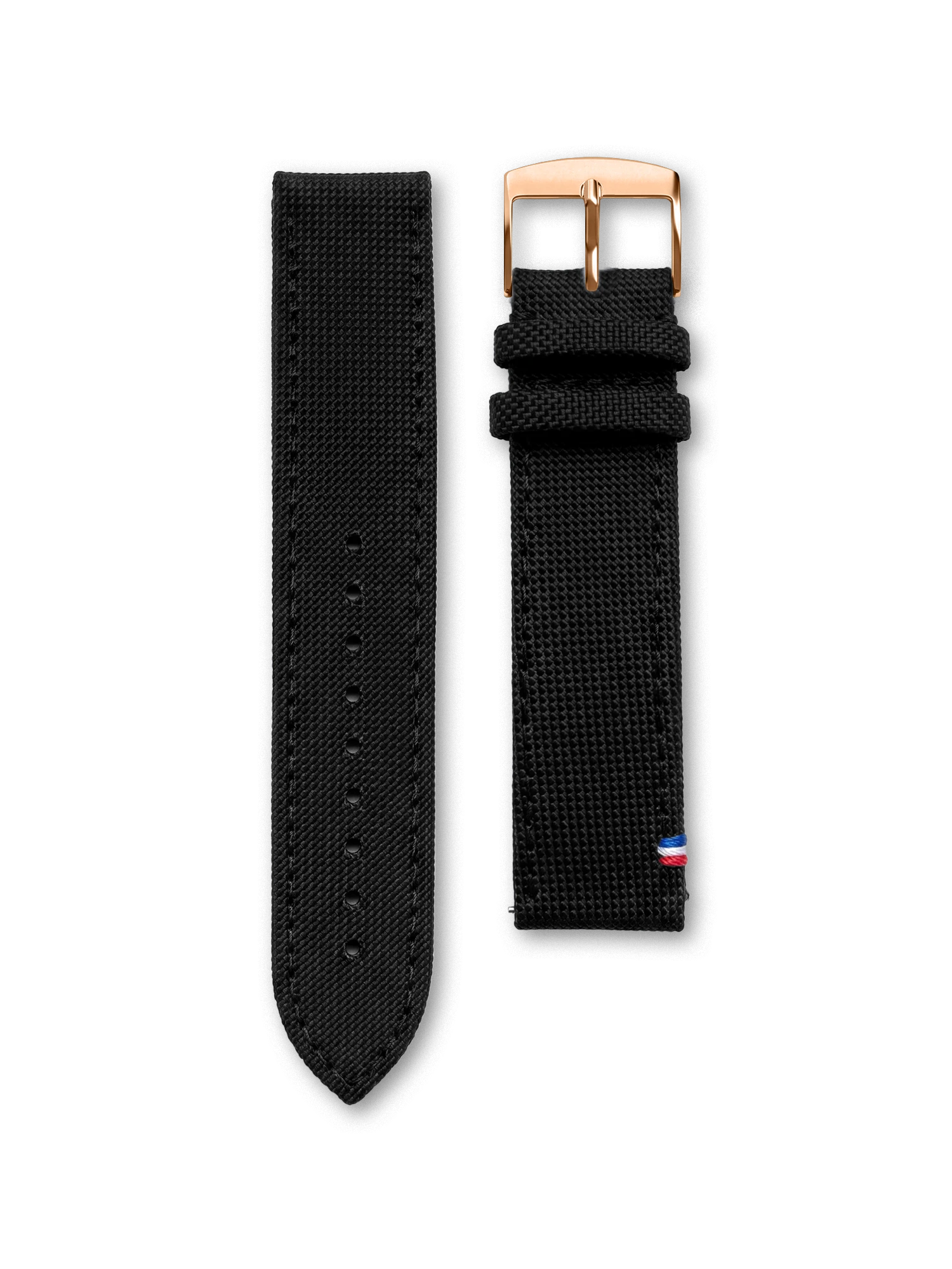 BRACELET TOILE SEAQUAL - NOIR MADE IN FRANCE