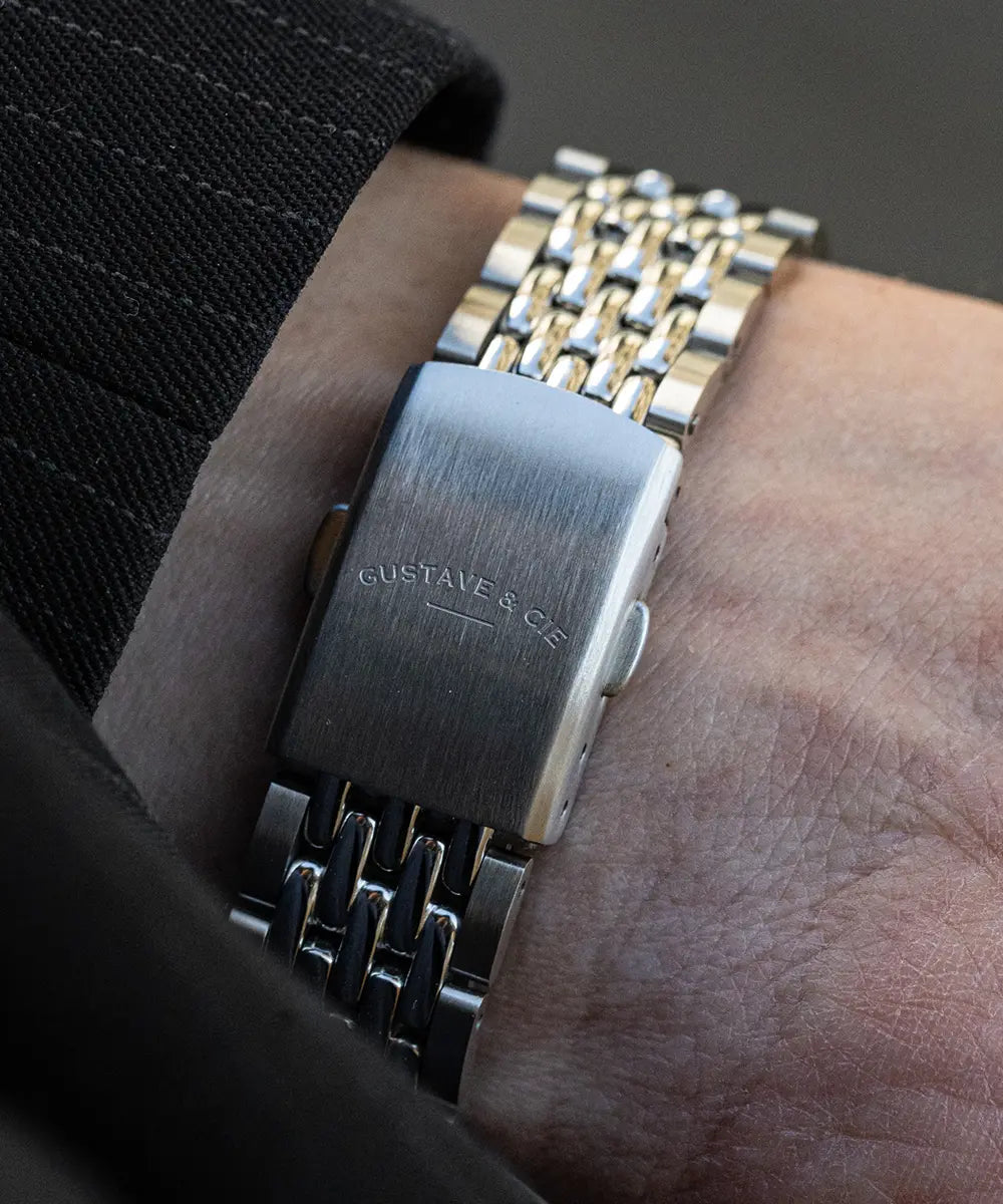 BRACELET ACIER - GRAIN DE RIZ