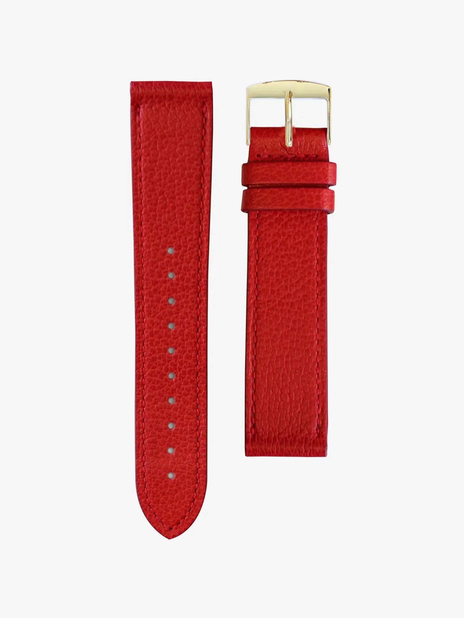 LEATHER BAND - GRAINED CORAL
