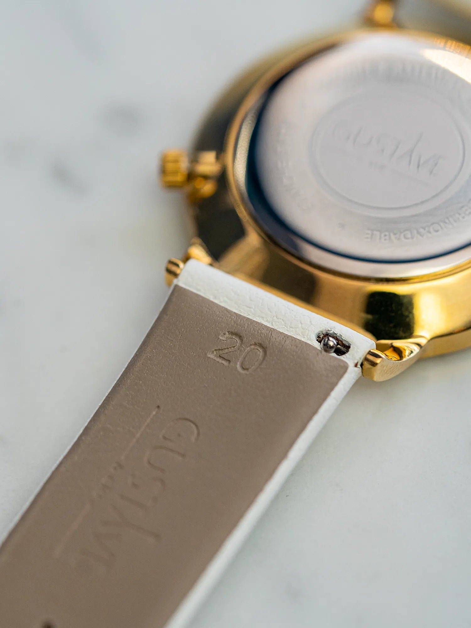 LEATHER BAND - CLOUD WHITE