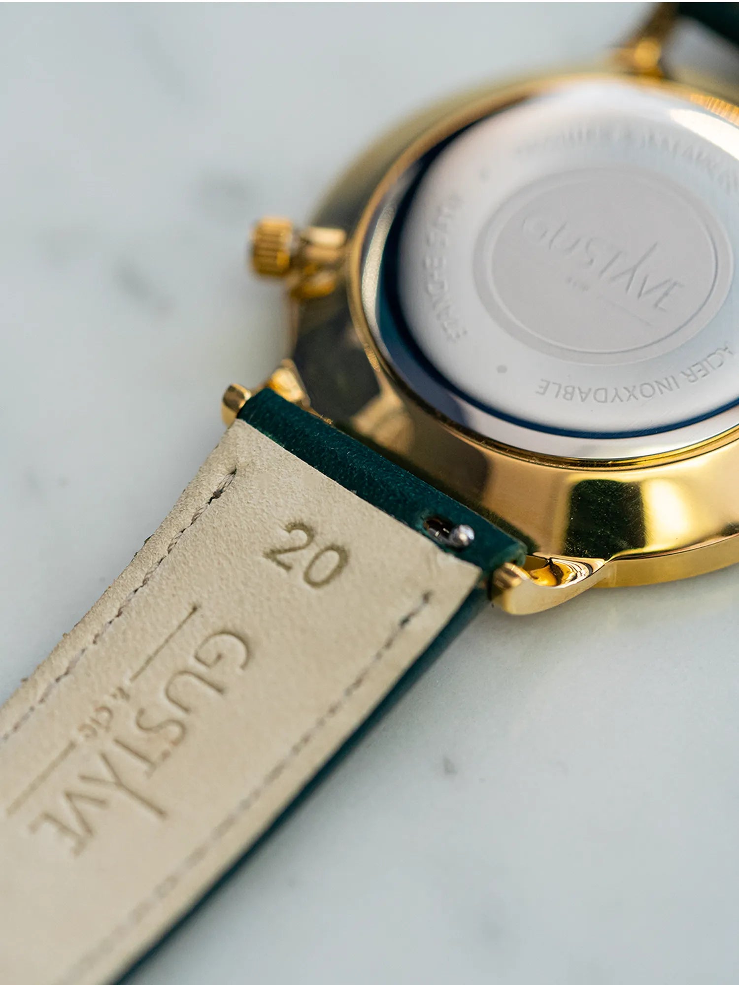 LEATHER BAND- EMERALD GREEN