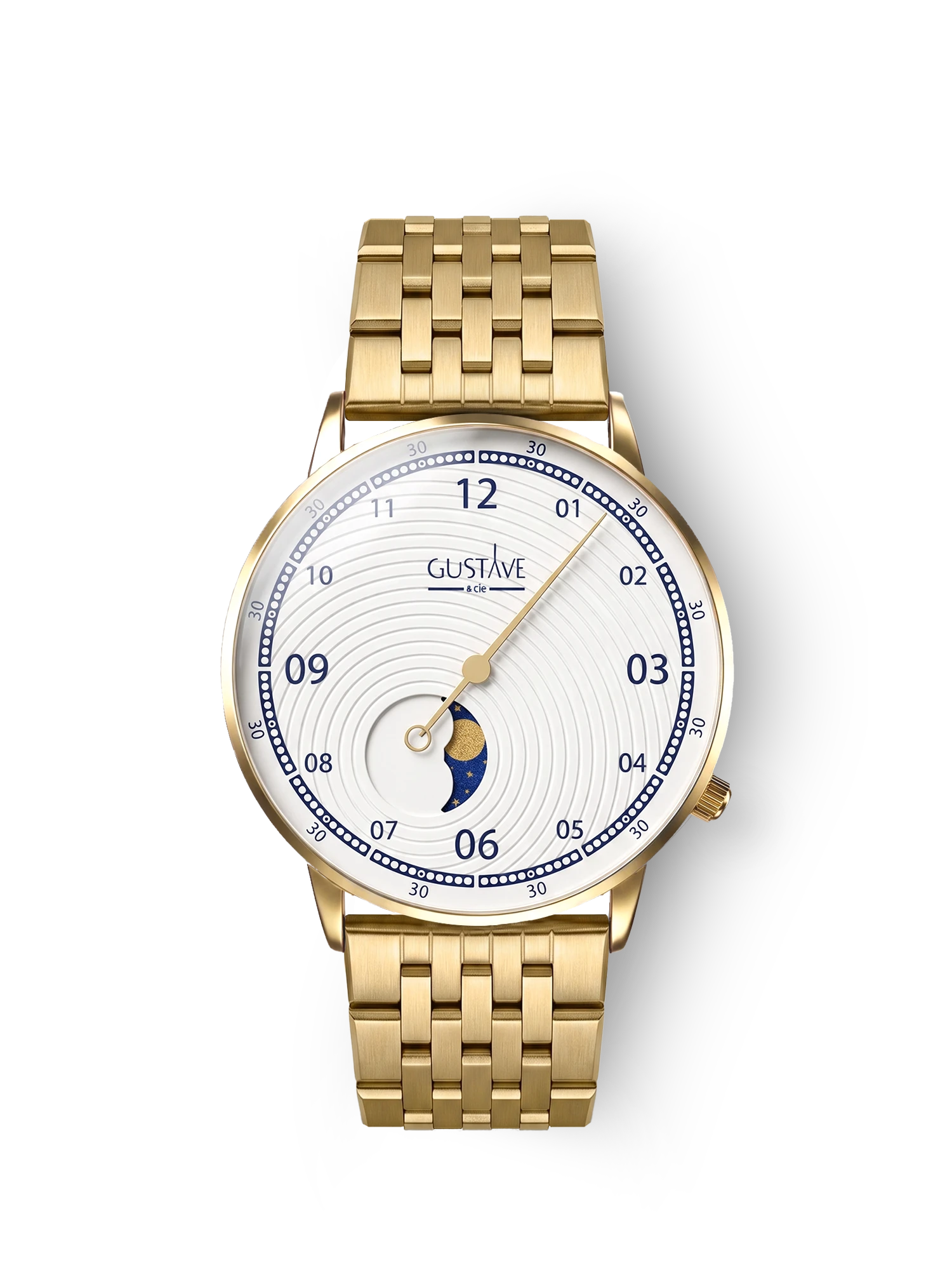 GEORGES 12H - OR ET BLANC