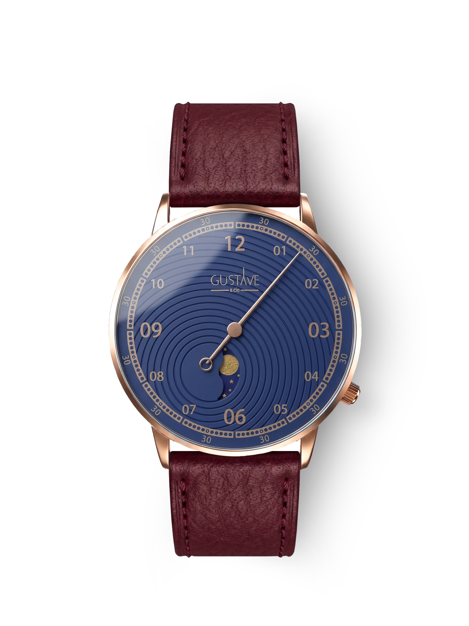 GEORGES 12H - OR ROSE ET BLEU