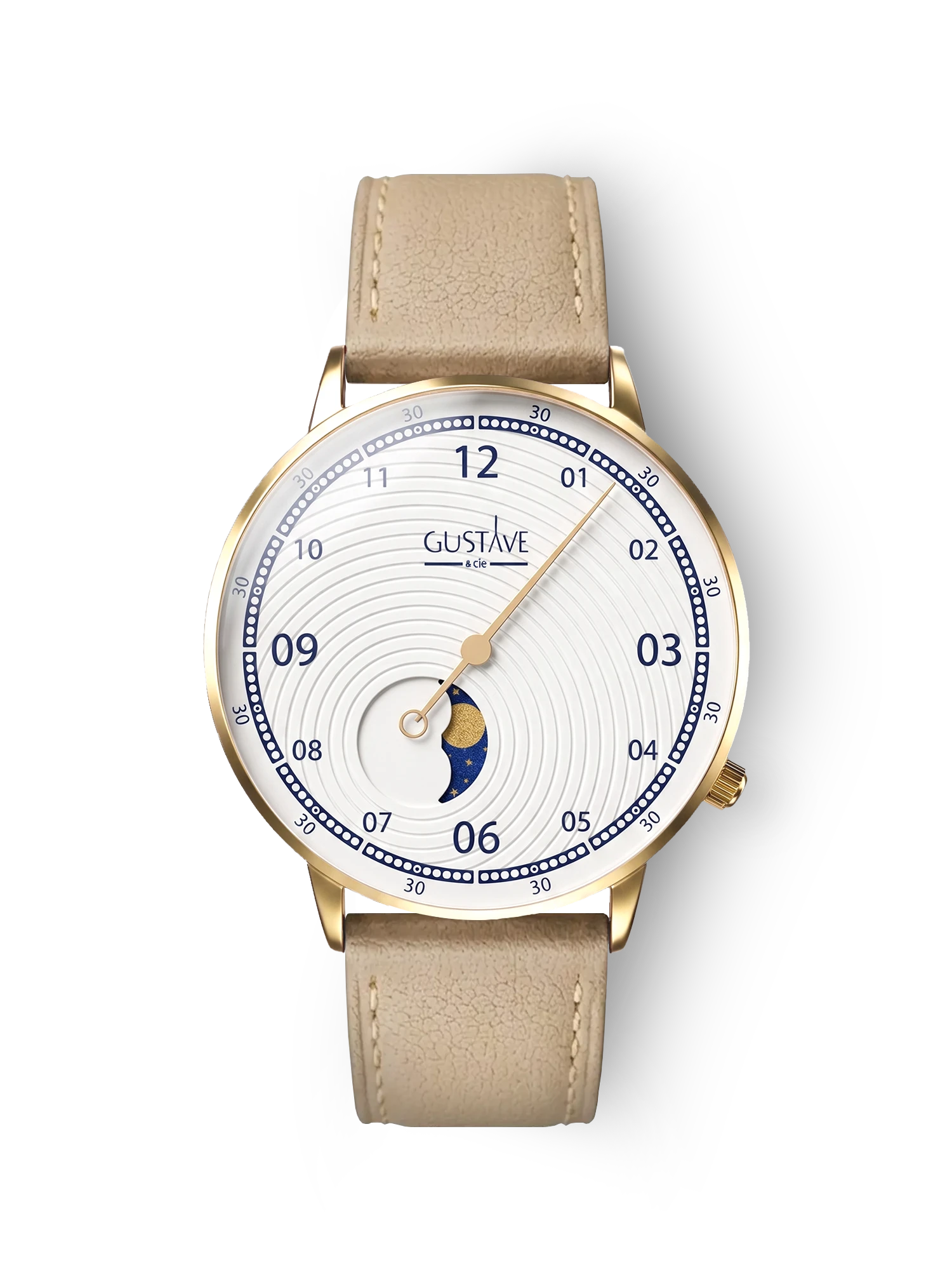 GEORGES 12H - OR ET BLANC