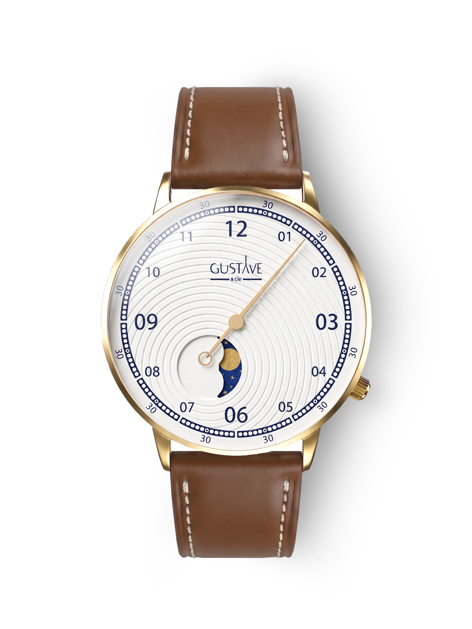 GEORGES 12H - OR ET BLANC