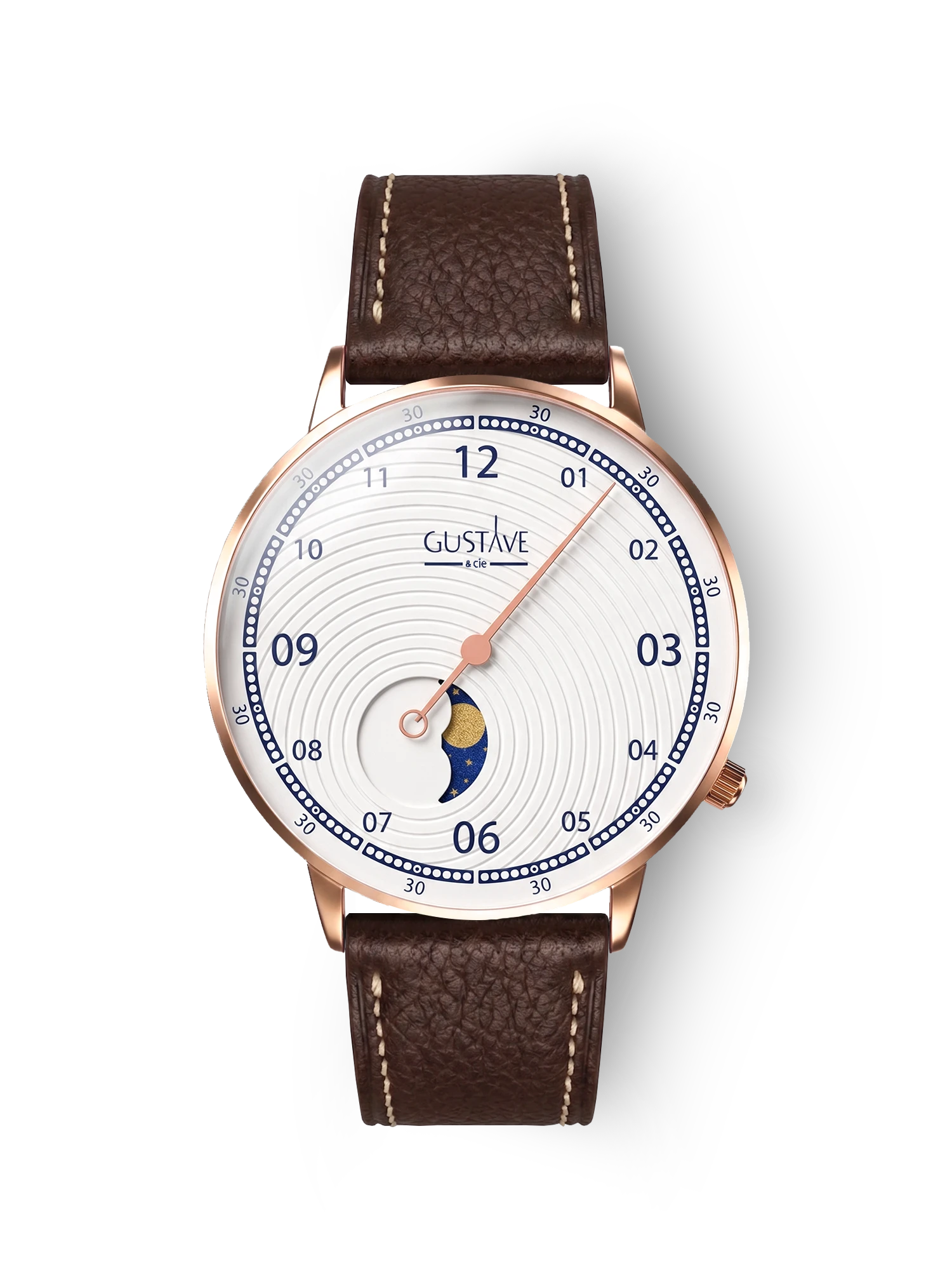 GEORGES 12H - OR ROSE ET BLANC