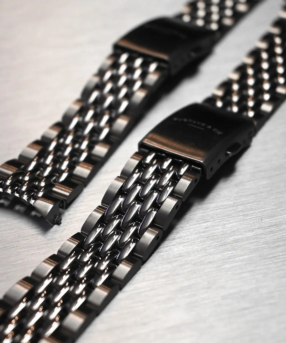 BRACELET ACIER - GRAIN DE RIZ