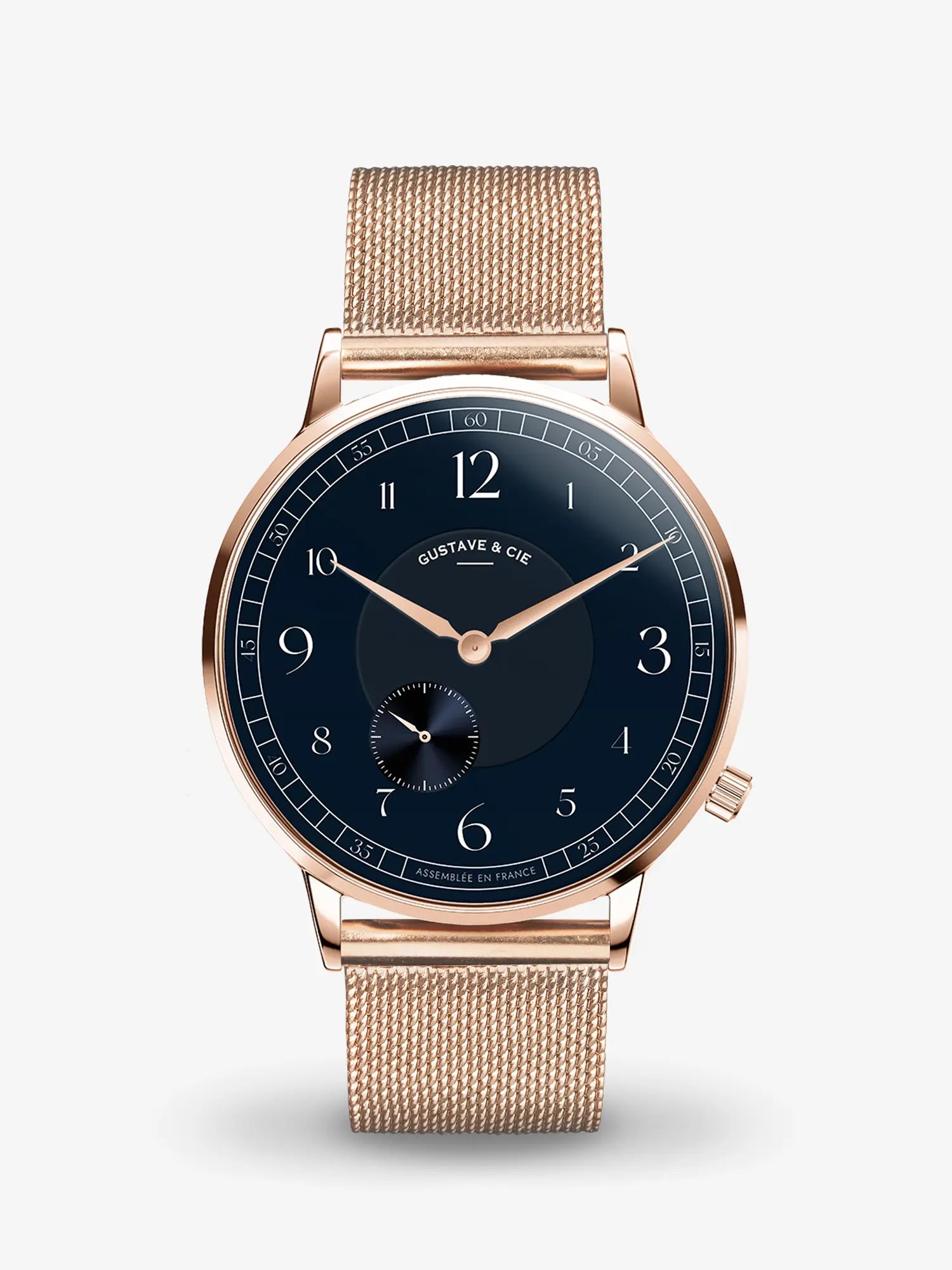 HECTOR 12H - ROSE GOLD AND BLUE