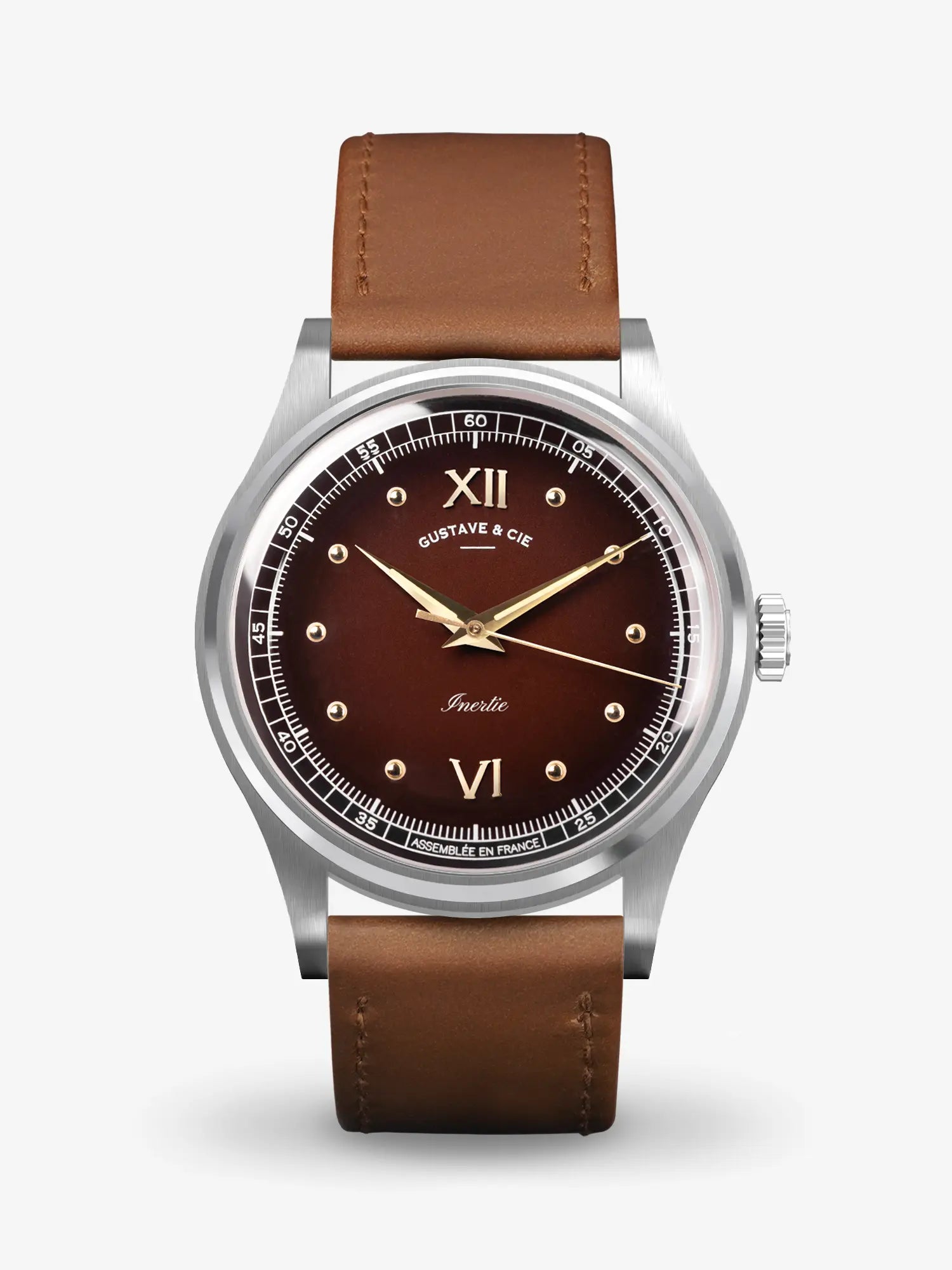 LÉON 12H - ARGENT ET MARRON