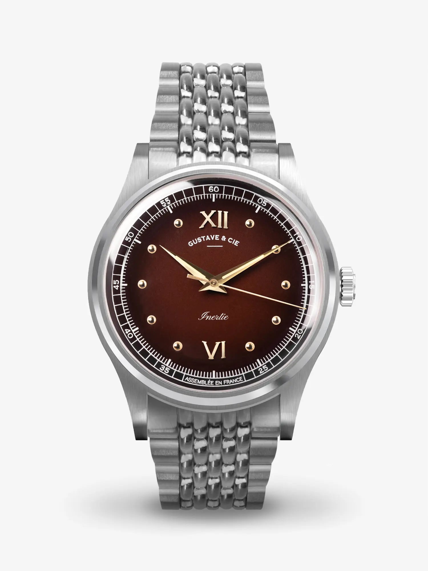 LÉON 12H - ARGENT ET MARRON