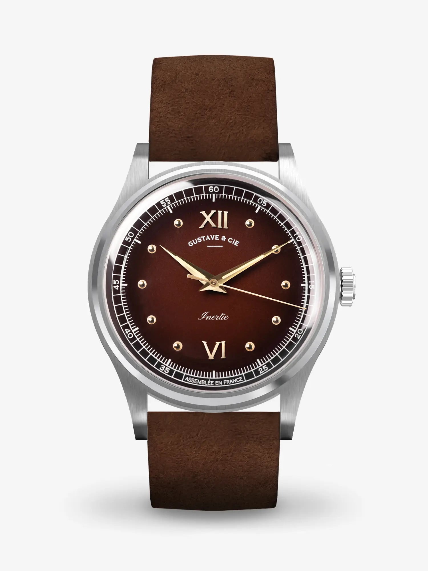 LÉON 12H - ARGENT ET MARRON