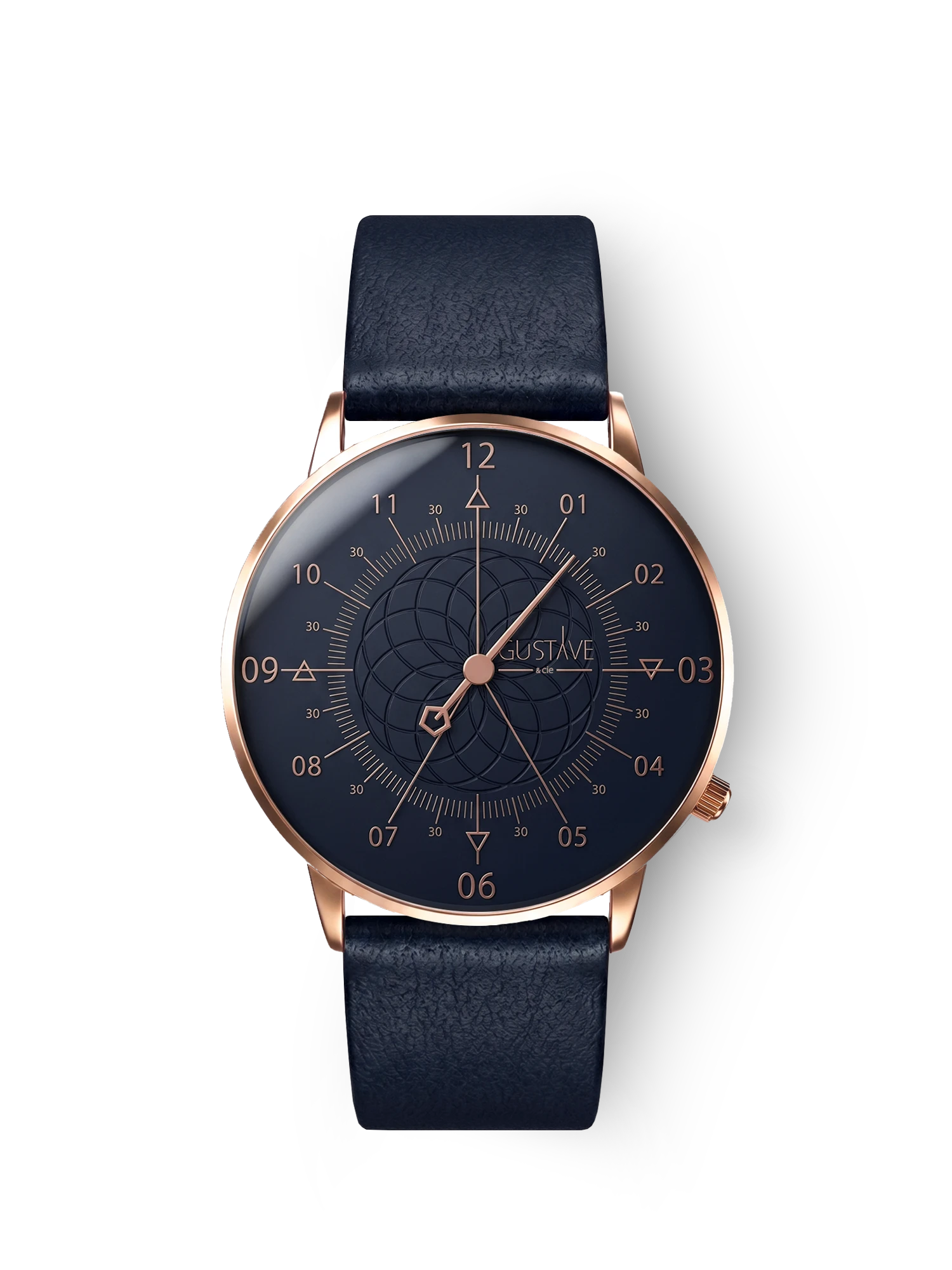 LOUIS 12H - ROSE GOLD AND BLUE