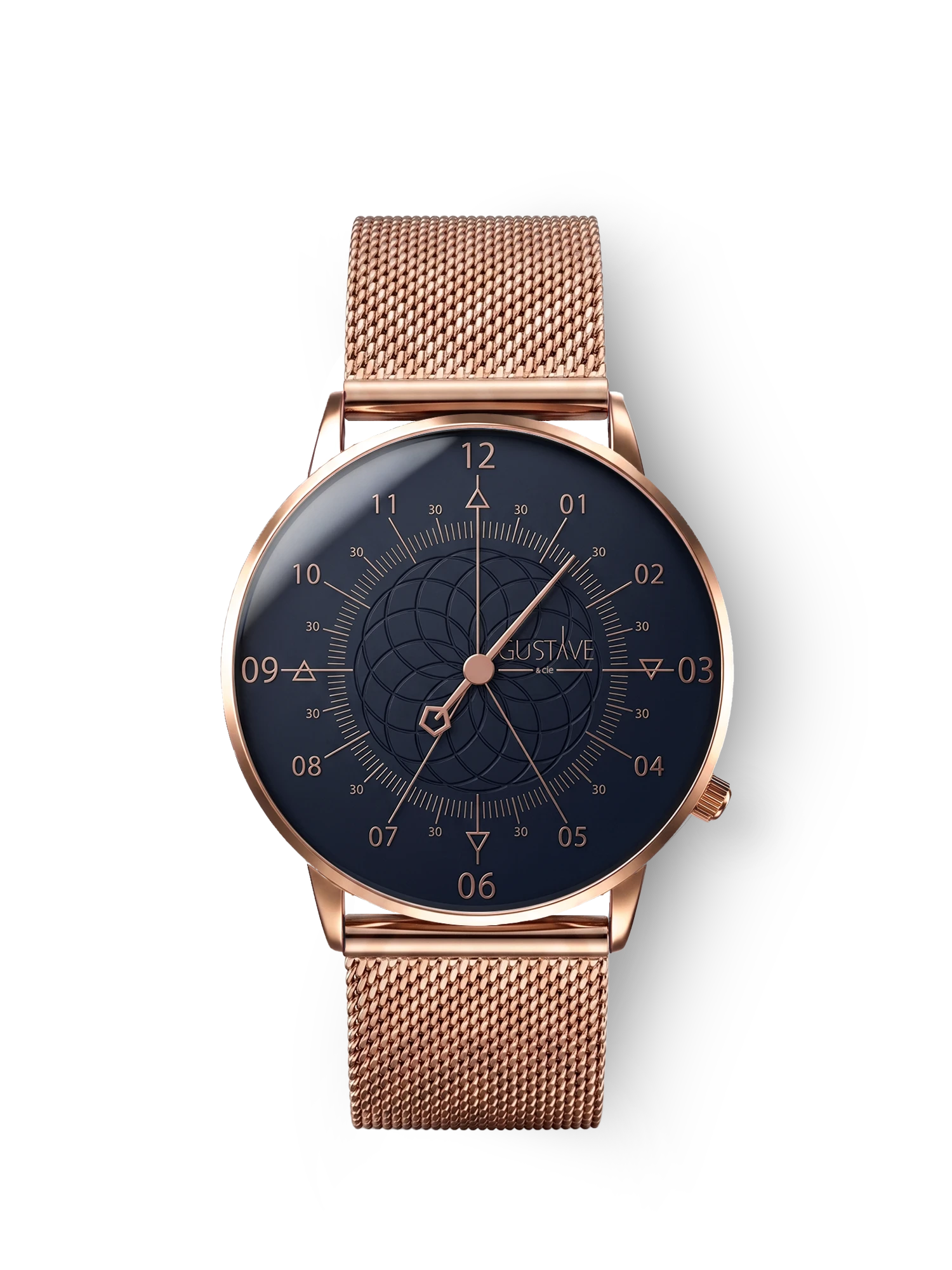 LOUIS 12H - ROSE GOLD AND BLUE