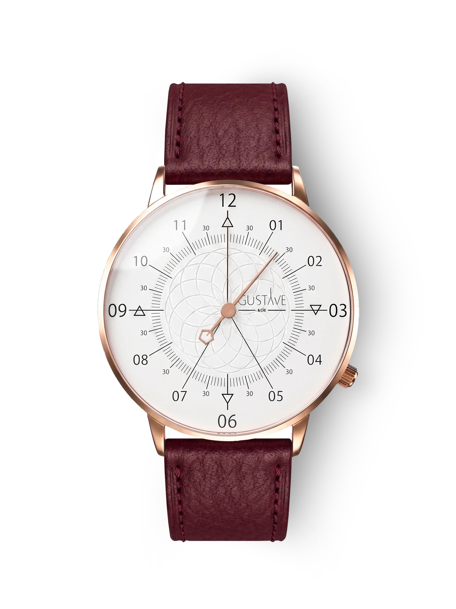 LOUIS 12H - ROSE GOLD AND WHITE