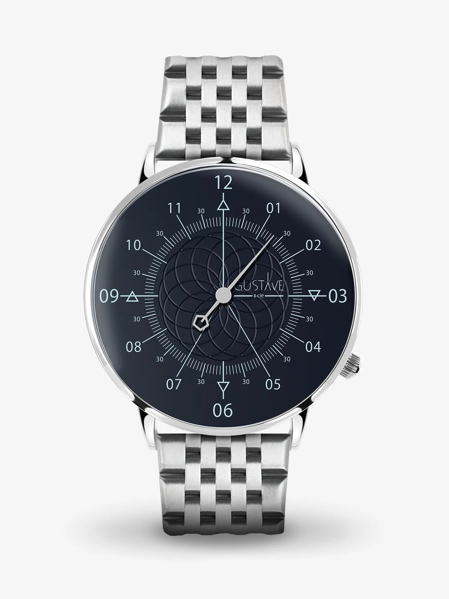 LOUIS 12H - SILVER AND BLUE