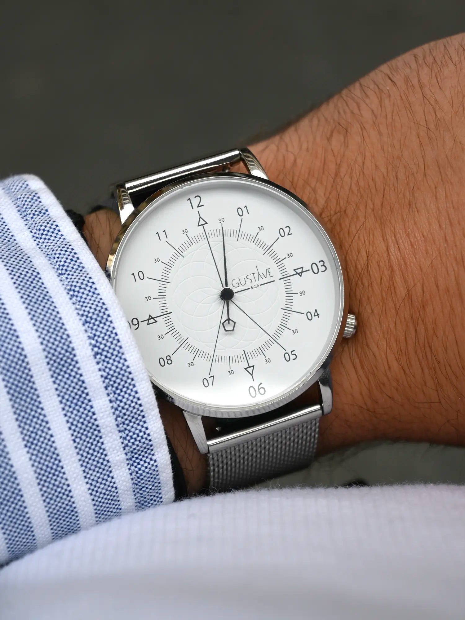 LOUIS 12H - SILVER AND WHITE