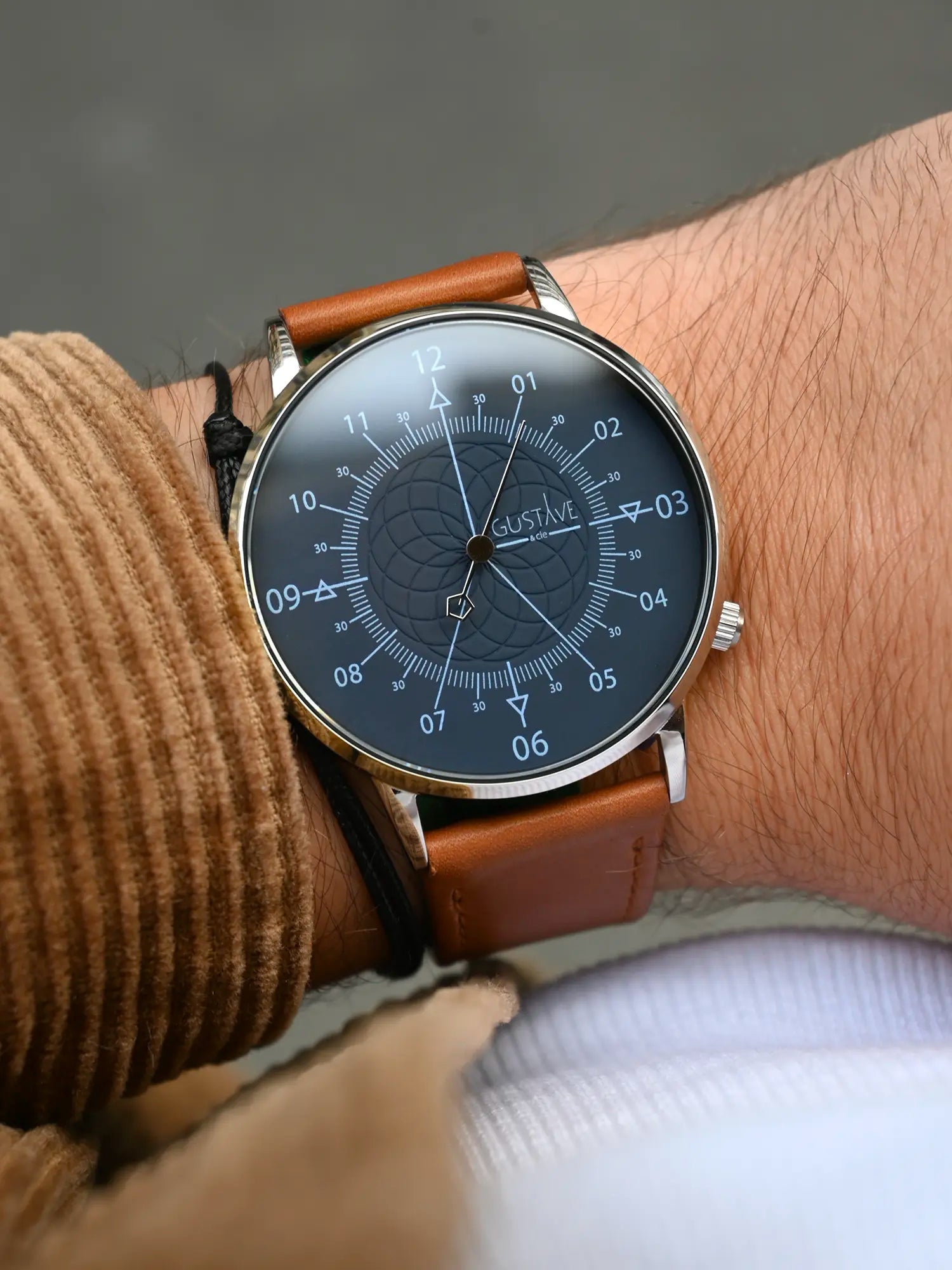 LOUIS 12H - SILVER AND BLUE