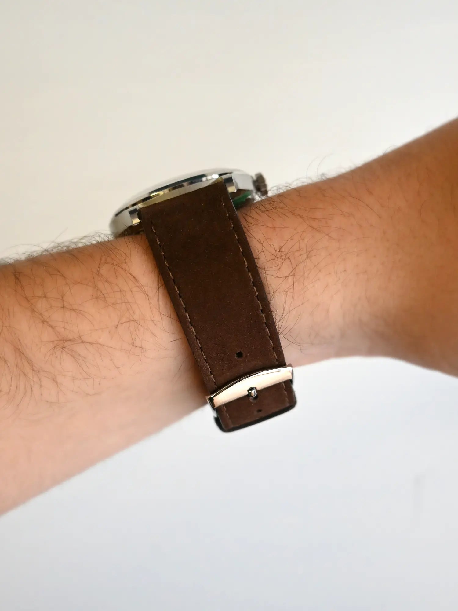 BRACELET CUIR - NUBUCK CHOCOLAT