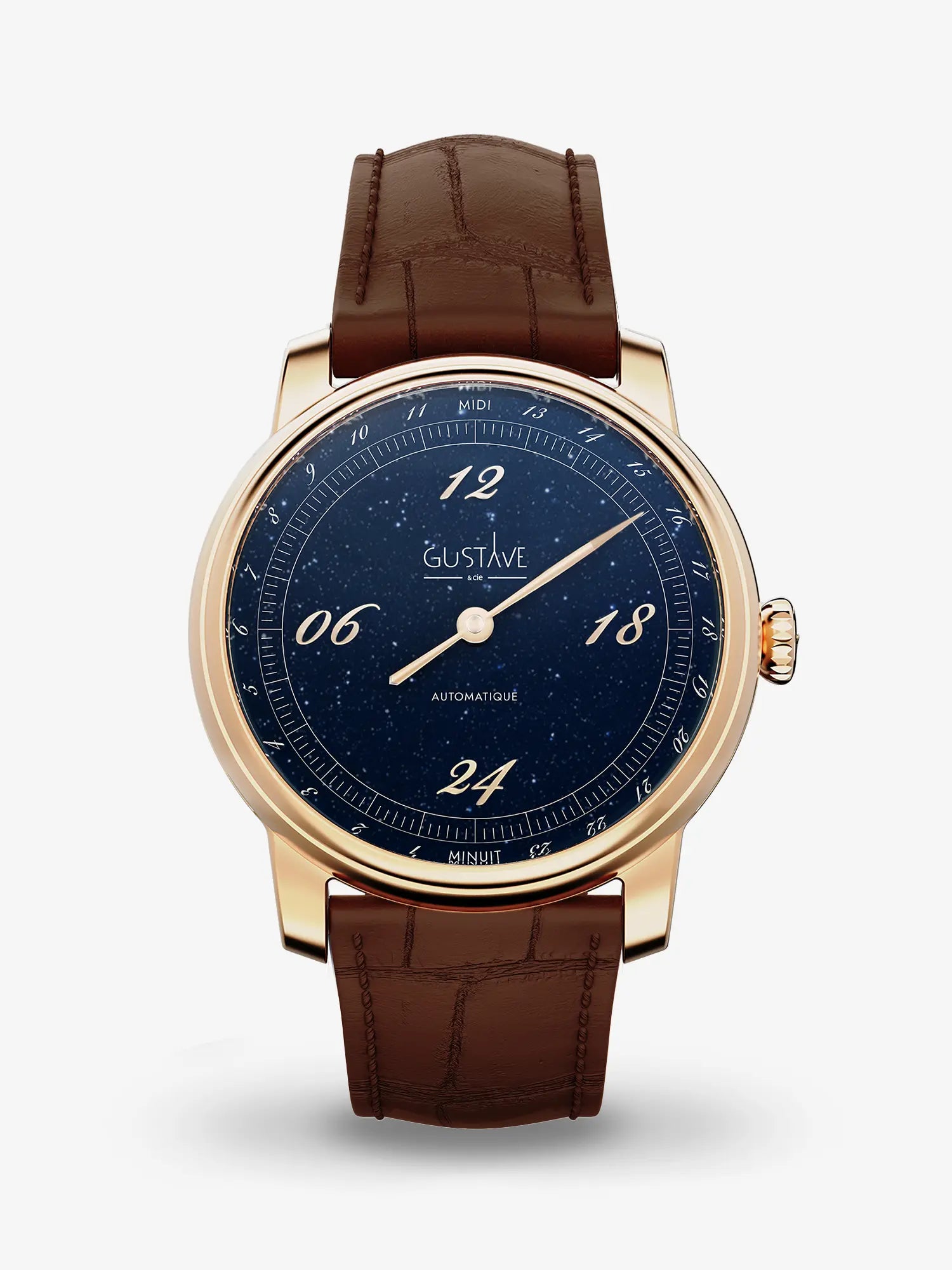 PAUL 24H - ROSE GOLD AND AVENTURINE