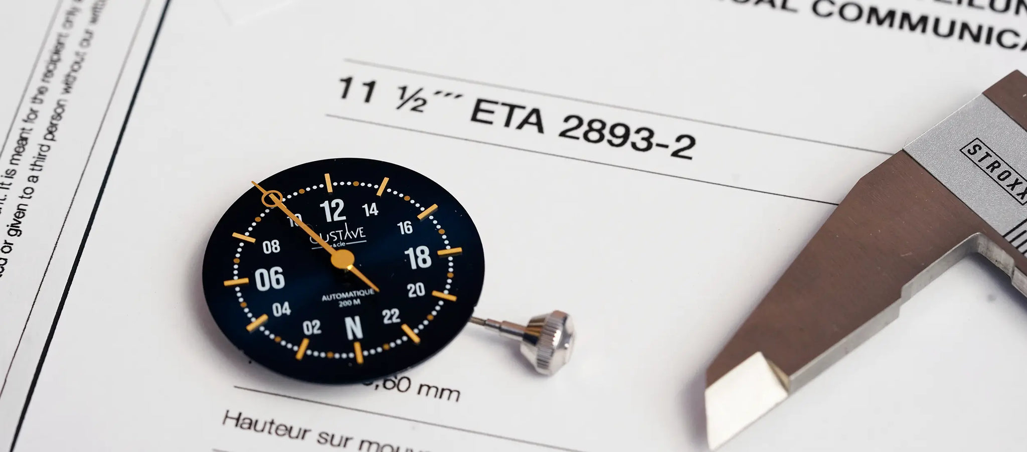 MOVEMENT AUTOMATIC ETA 2893-2 GMT, ELABORE, NICKEL - Foto 10