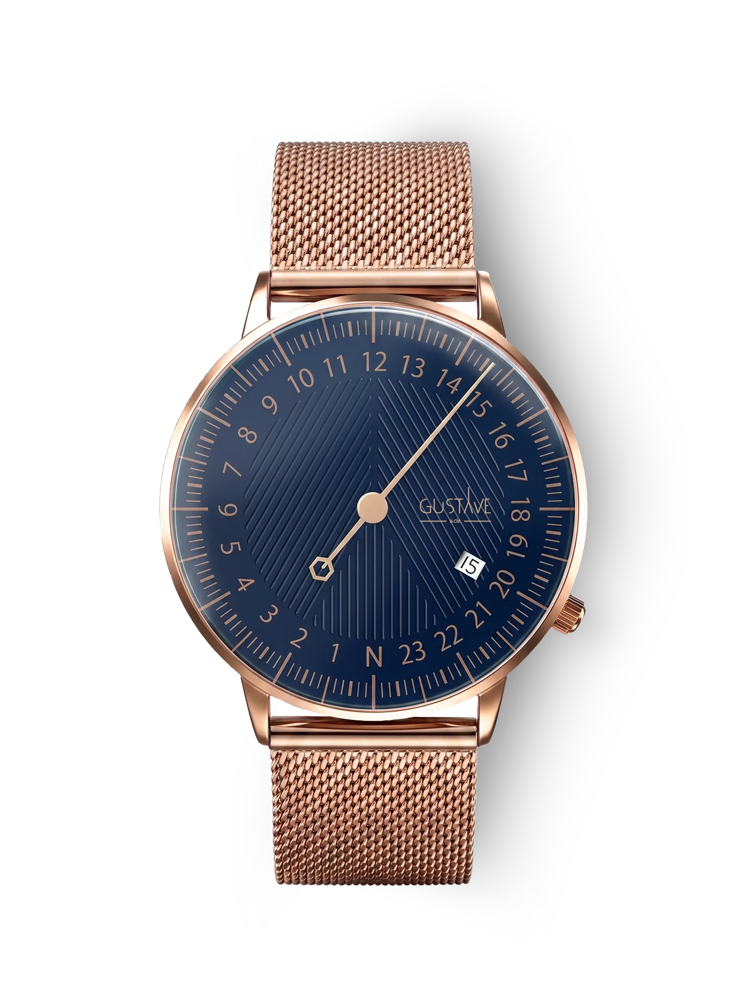 ANDRÉ 24H - ROSE GOLD AND BLUE