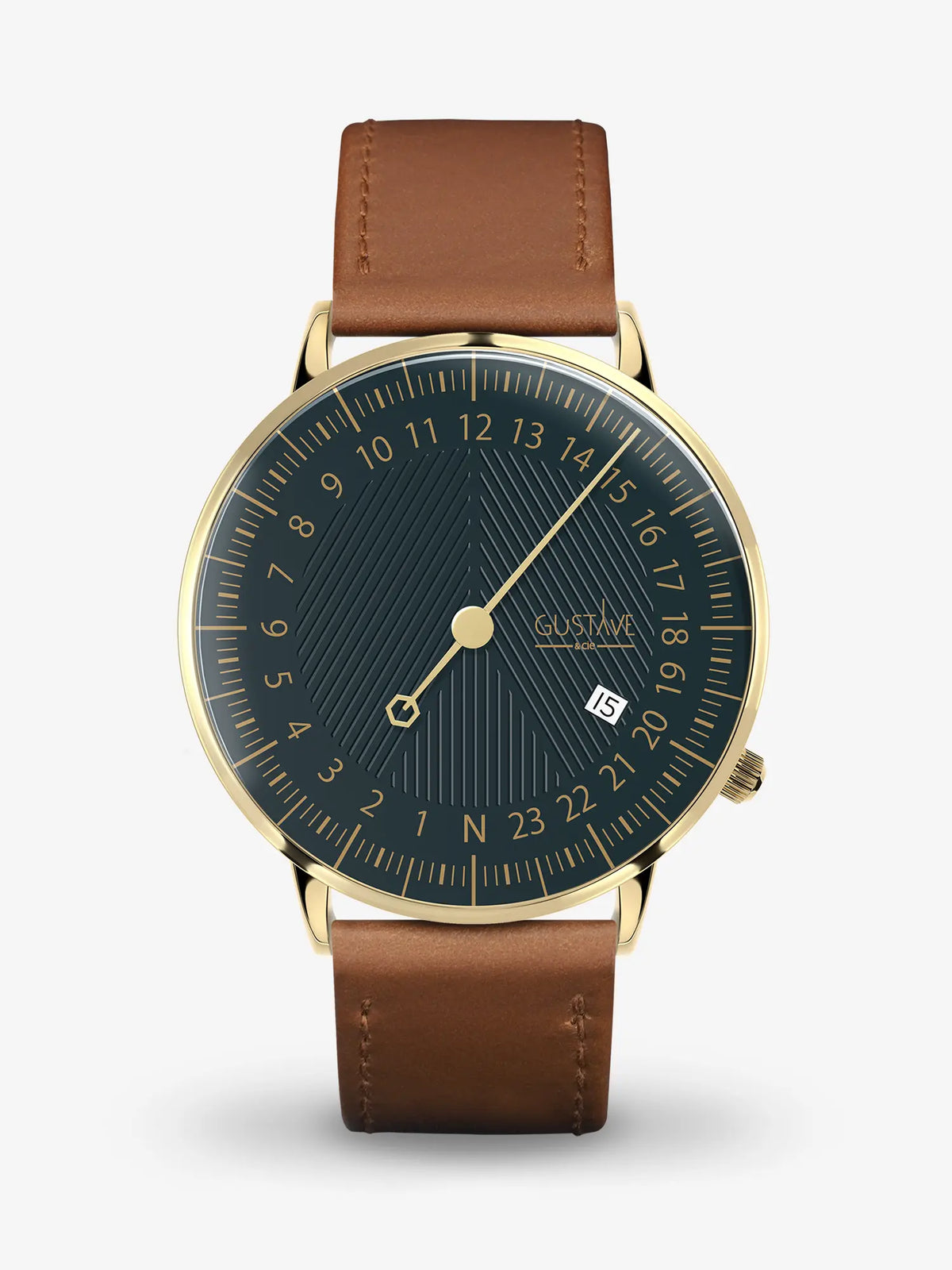 ANDRÉ 24H WATCH - GOLD AND GREEN - GUSTAVE & CIE