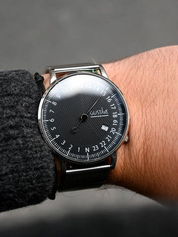 Montre Vintage André Piasso Pour Femme - Années 80, Quartz, Boîtier Acier, Cadran Chiffres Romains
