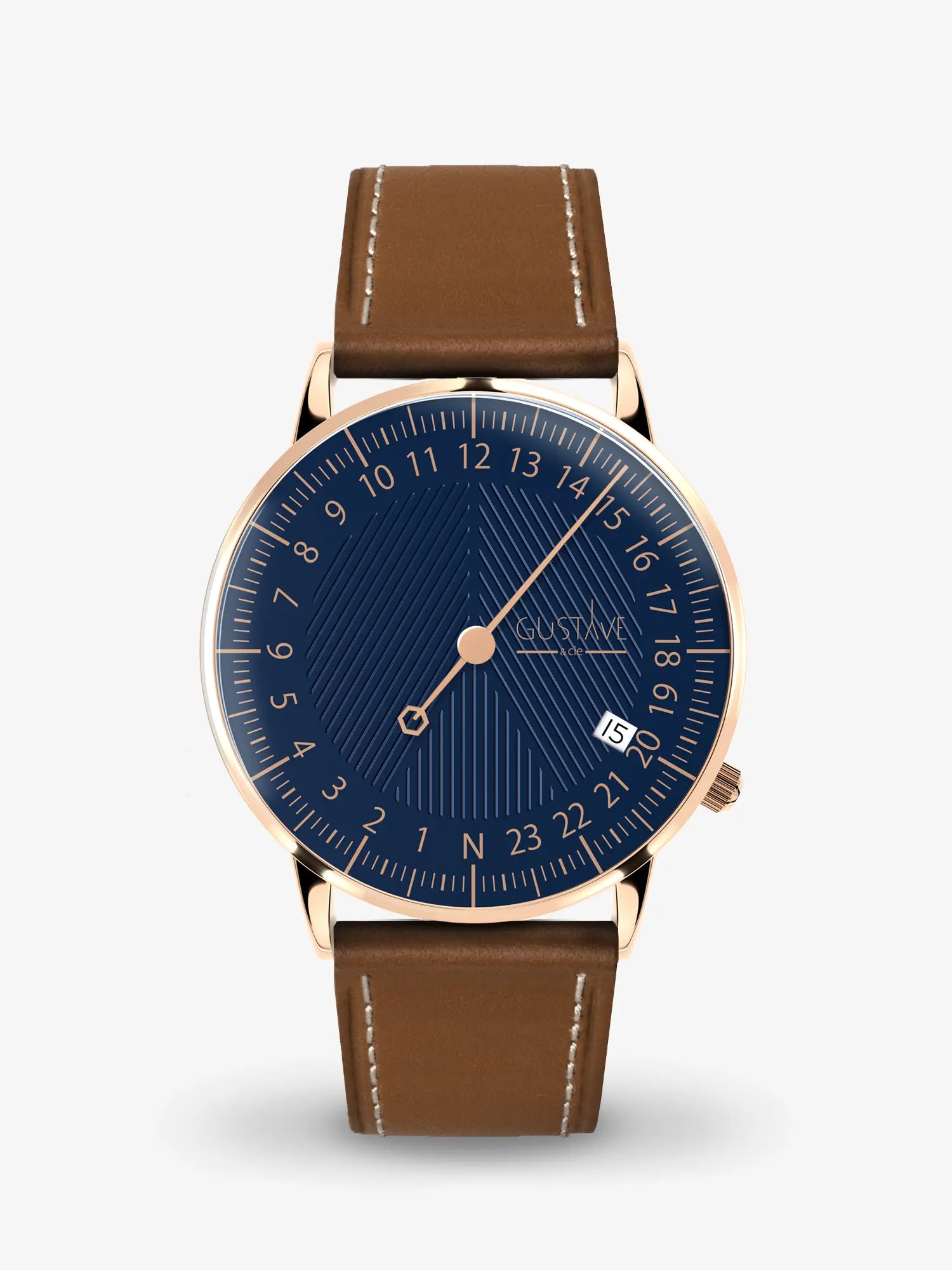 ANDRÉ 24H - ROSE GOLD AND BLUE