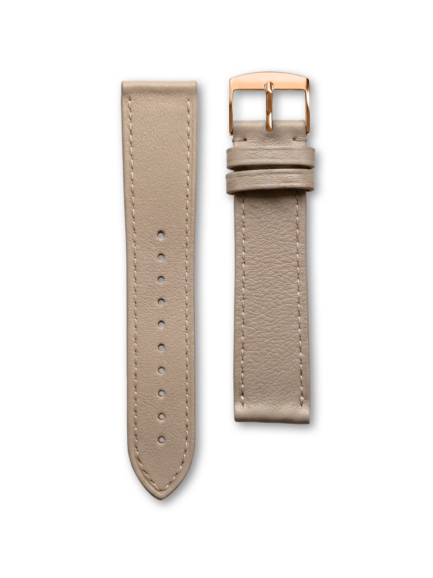BRACELET CUIR - BEIGE SABLE SURPIQUÉ