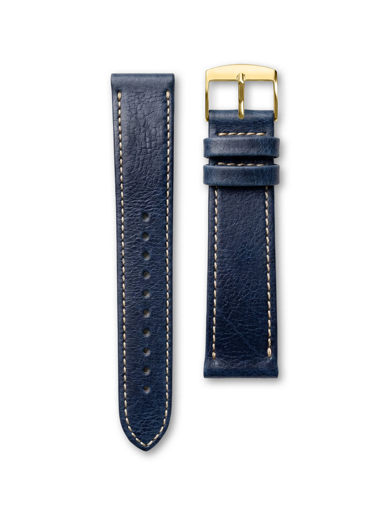 BRACELET CUIR VEGAN - BLEU OCÉAN