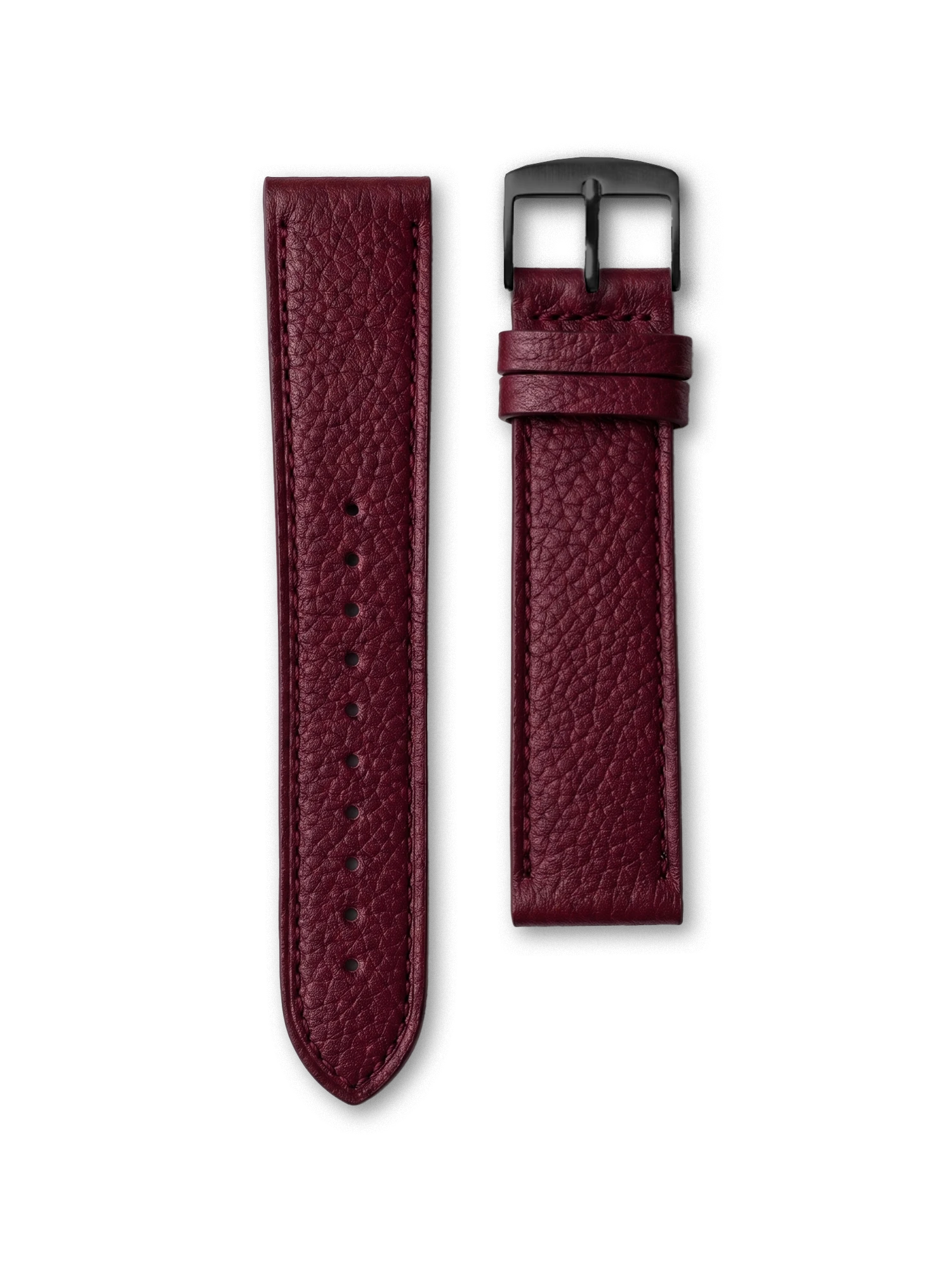 BRACELET CUIR - BORDEAUX GRAINÉ