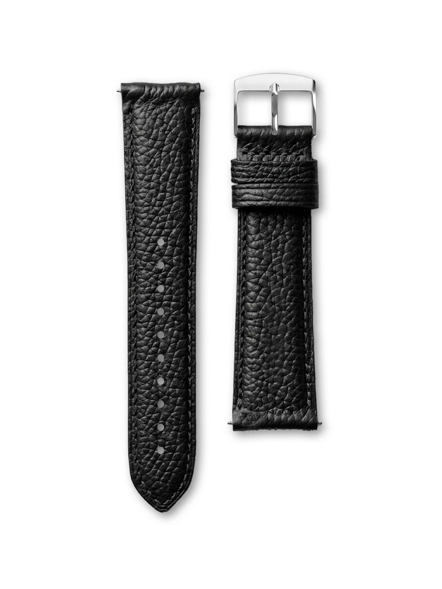 LEATHER BAND - BLACK LICORICE GRAINED