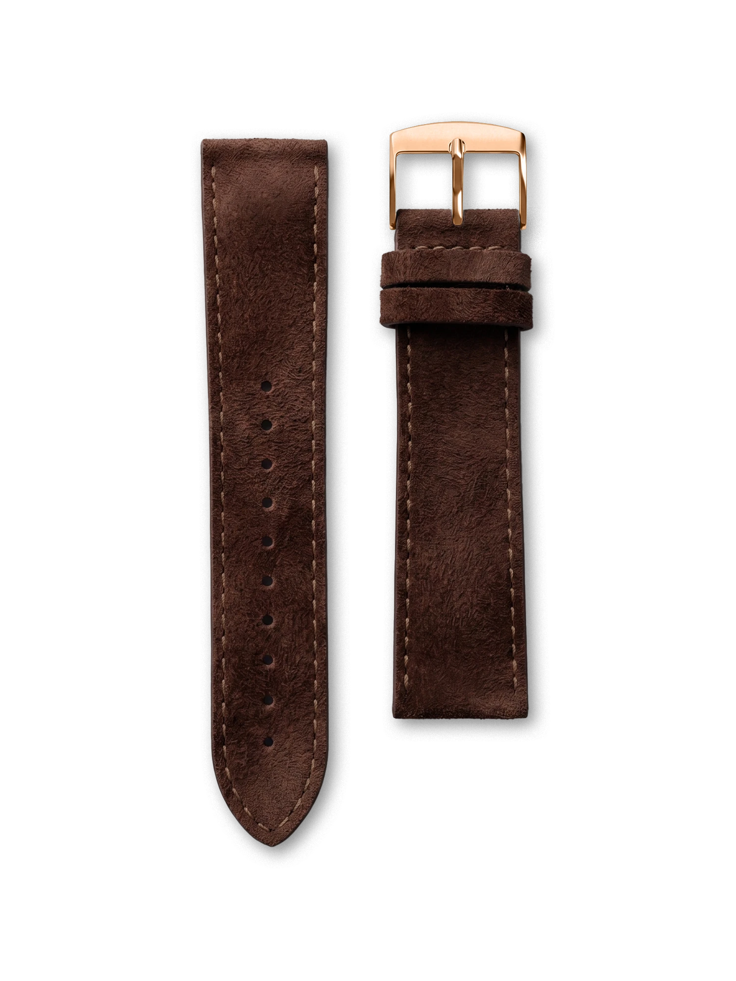 BRACELET CUIR - NUBUCK CHOCOLAT