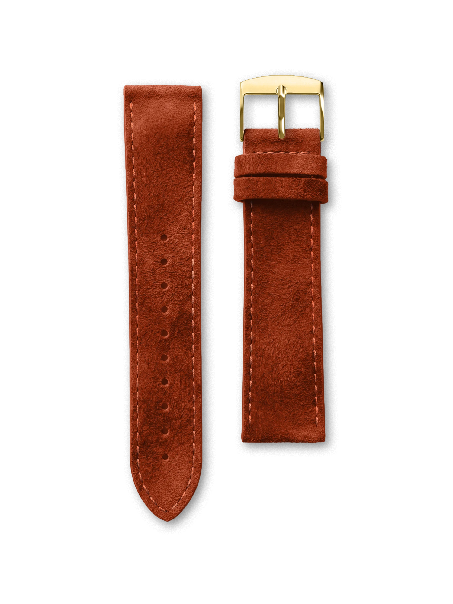 BRACELET CUIR - NUBUCK TERRACOTTA
