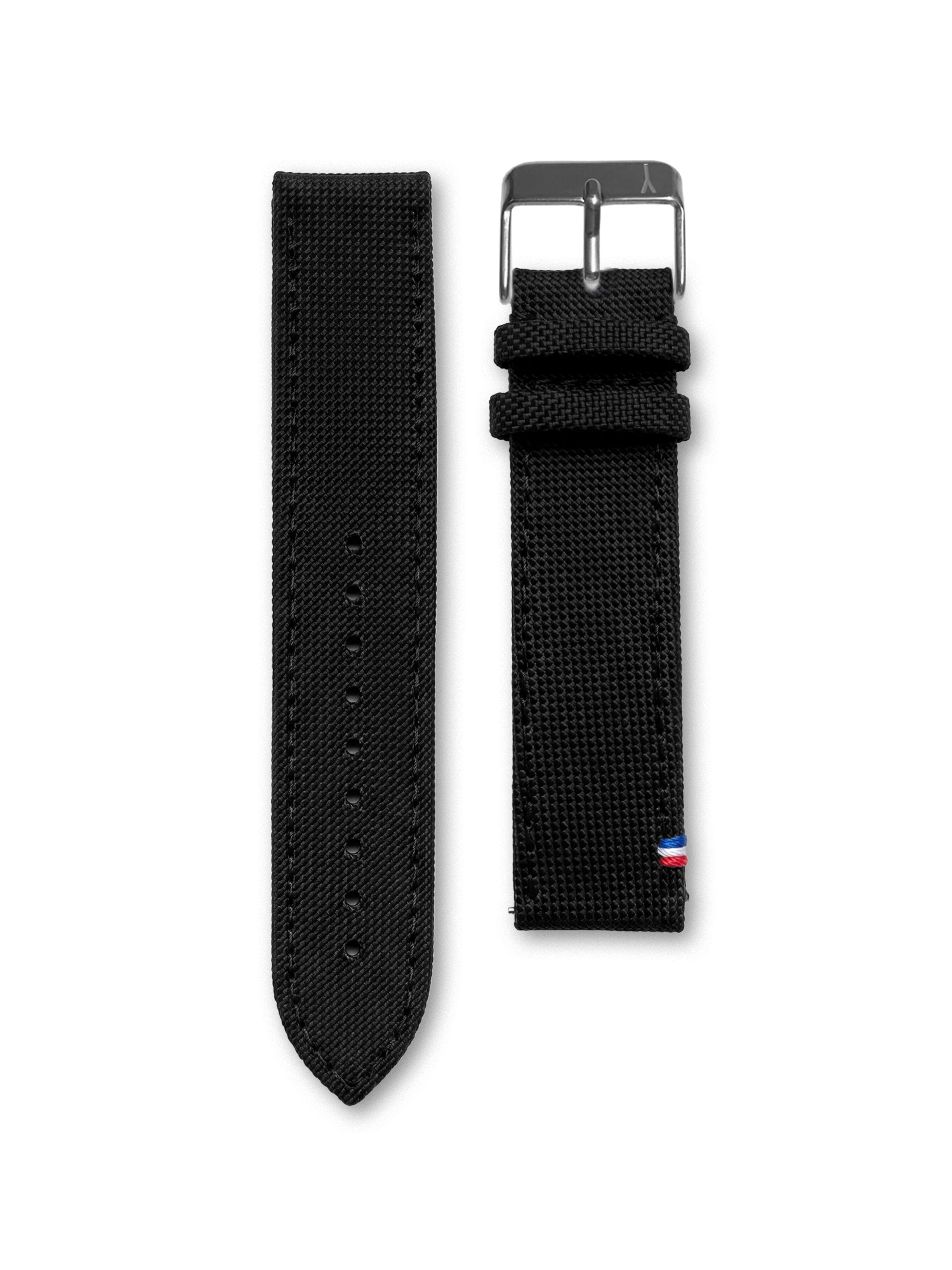 BRACELET TOILE SEAQUAL - NOIR MADE IN FRANCE