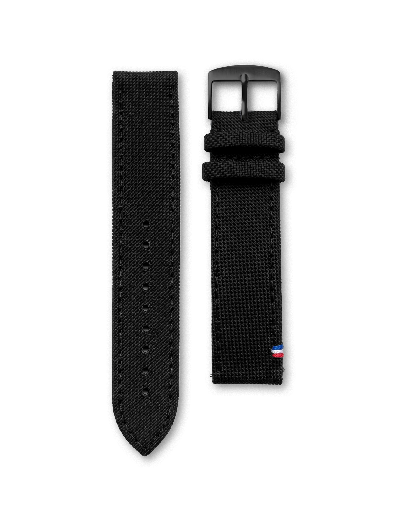BRACELET TOILE SEAQUAL - NOIR MADE IN FRANCE