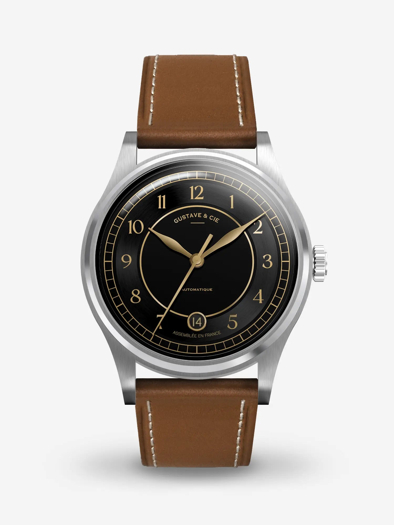 CHARLES 12H - SILVER AND BLACK