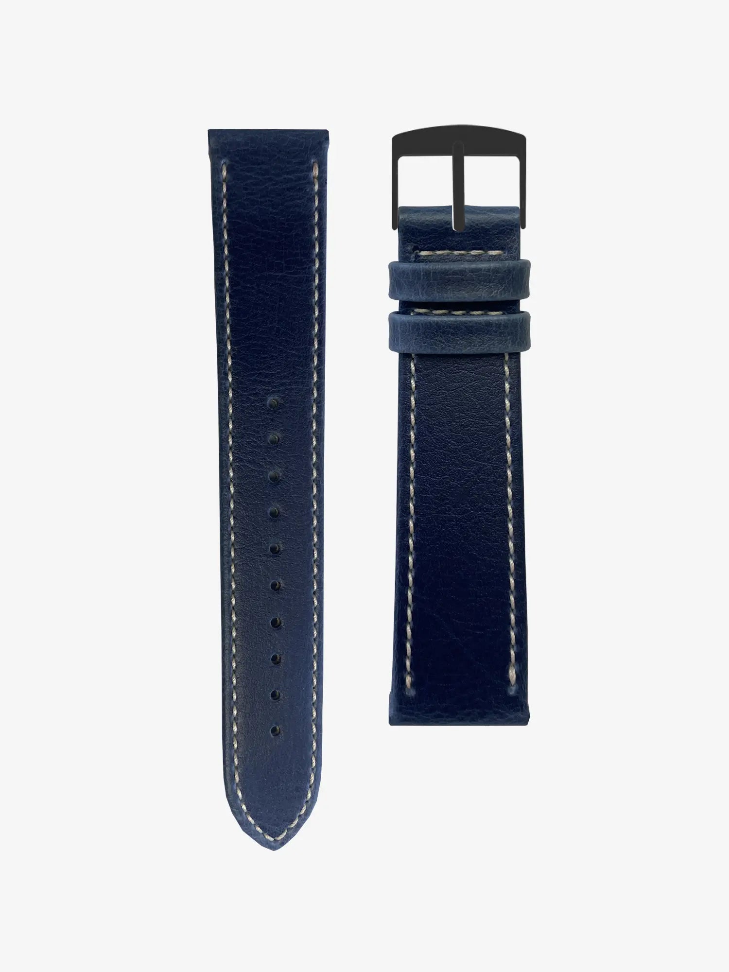 BRACELET CUIR VEGAN - BLEU OCÉAN