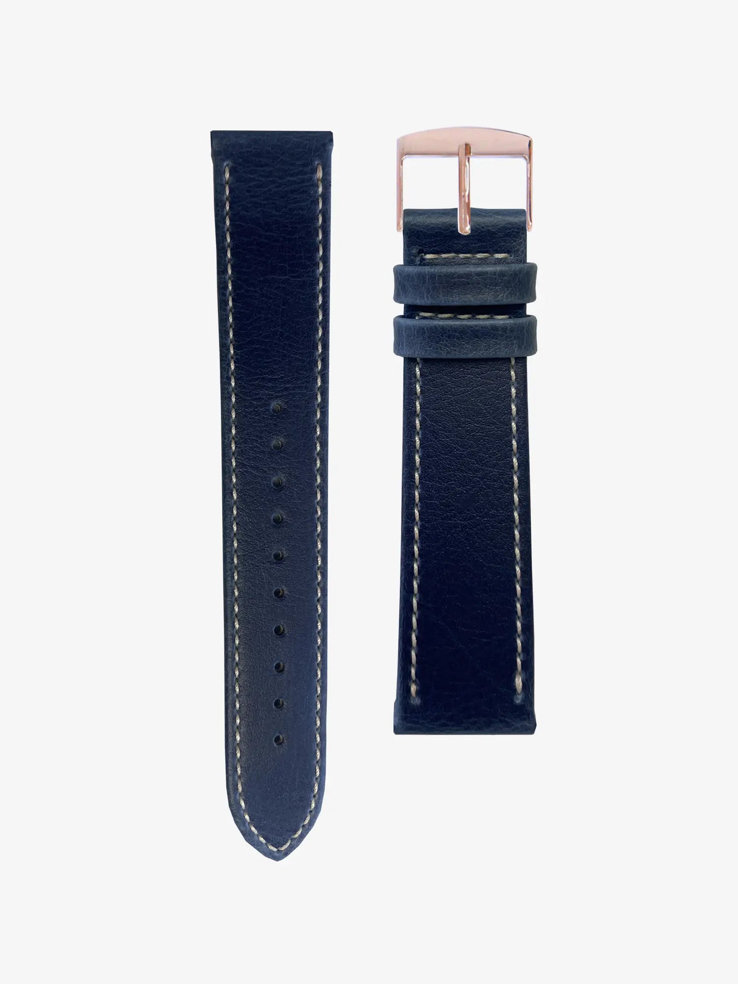 BRACELET CUIR VEGAN - BLEU OCÉAN